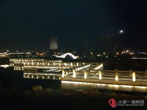 汾河二期南延補充段景觀土建八標段工程折橋