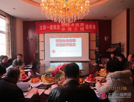 集團公司承建項目財專高層住宅樓一期和麗景苑3#樓順利通過省新技術應用示范工程的驗收